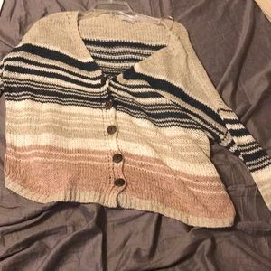 Pink/Navy/Cream sweater
